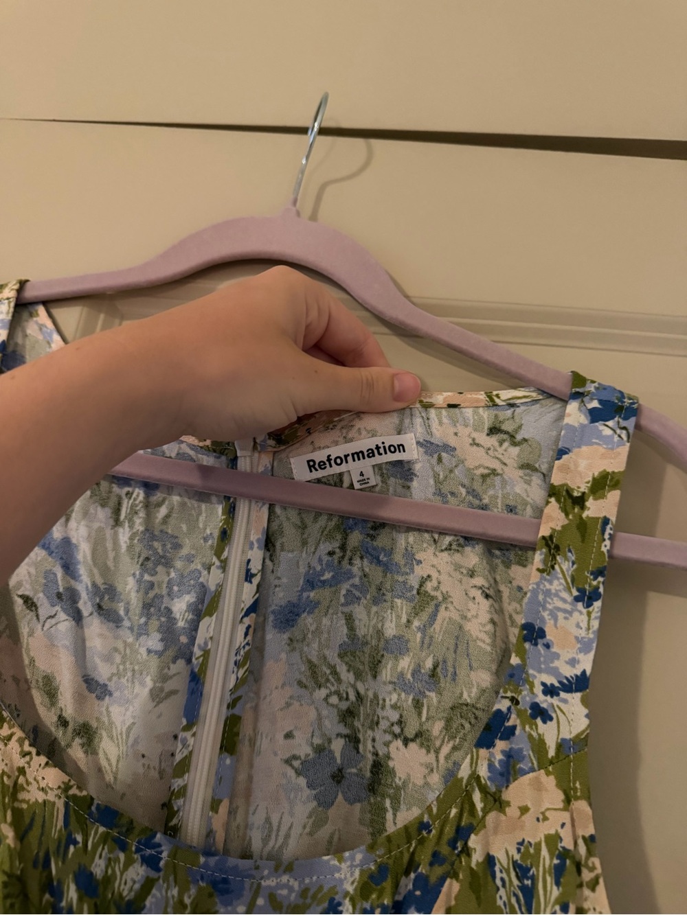 Reformation Noha Floral Mini Dress - Size 4 - Picture 4 of 6